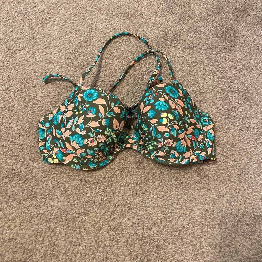 M / 36B aerie green bikini top